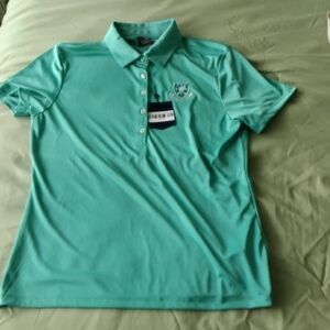 Greg Norman Collection Teal Short Sleeve Polo